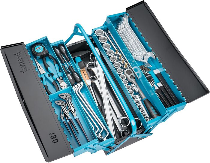 HAZET 190/80 Metal tool box with 80 piece assortment
